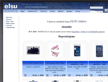 Tablet Screenshot of elsu.cz